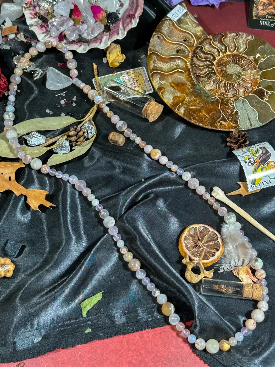 Flower Agate Necklace