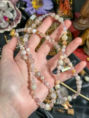 Flower Agate Necklace
