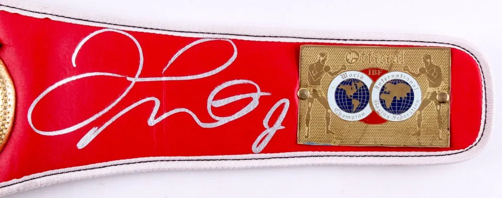 Floyd Mayweather Jr. Signed Full Size IBF Heavyweight Championship Belt (Beckett COA)