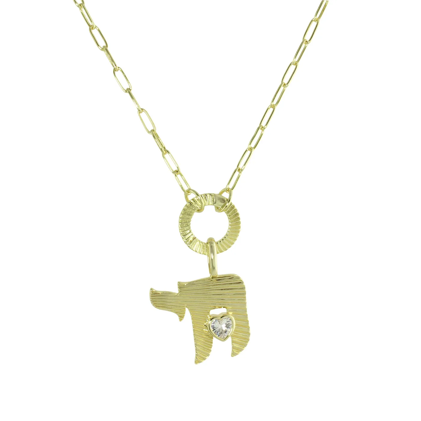 FLUTED CHAI NECKLACE