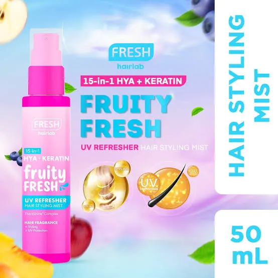FRESH 15 in 1 Hya Keratin Fruity Fresh UV Refresher Hair Styling Mist 50ml
