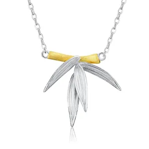 Fresh Bamboo Leaves Necklace