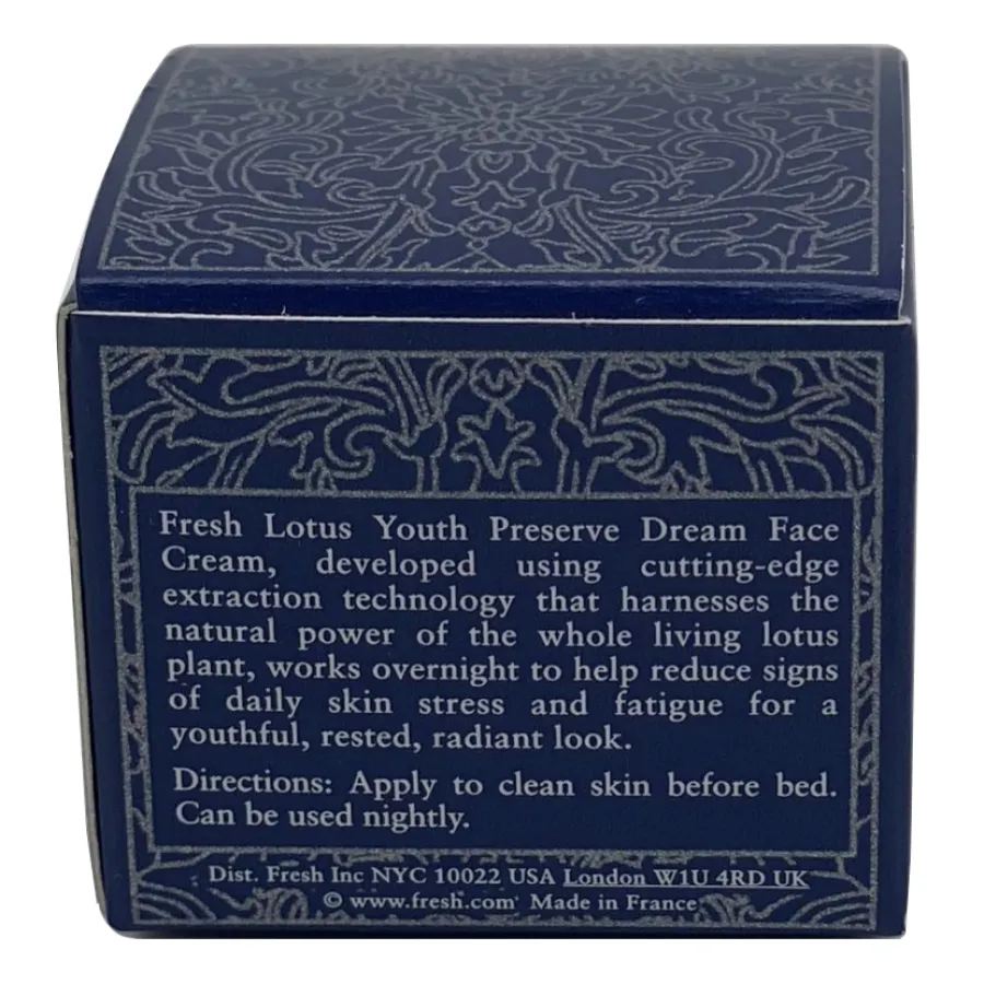 Fresh Mini Lotus Youth Preserve Dream Night Recovery Face Cream 0.23 oz