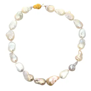 Fresh Water Multi Baroque Pearl Necklace - 18"