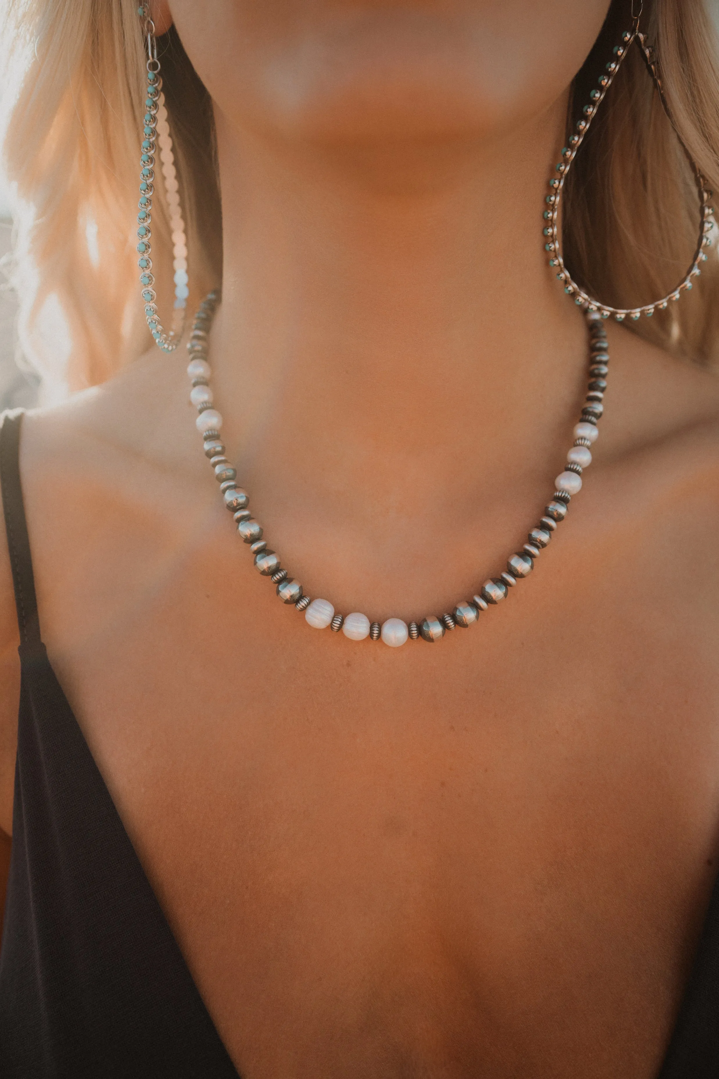 Fresh Water Pearl Choker | Navajo Pearls