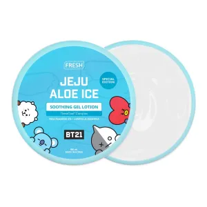 FRESH with BT21 Jeju Aloe Ice Soothing Gel Lotion 300ml (Limited Edition)