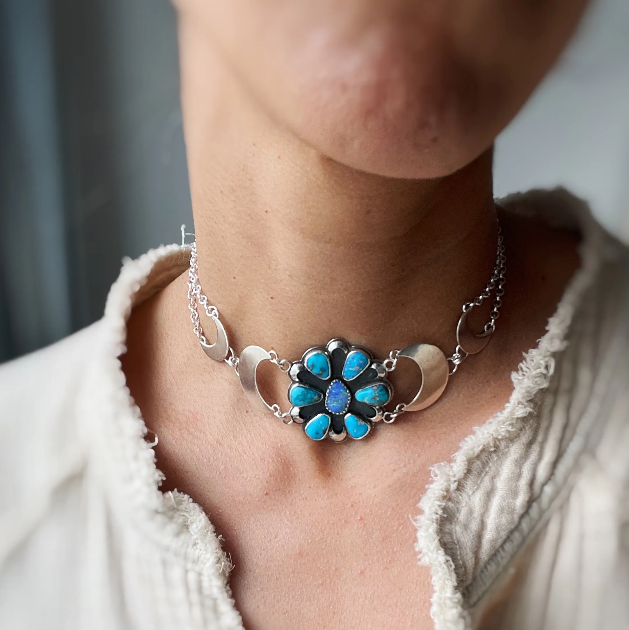 Full Flower Moon Choker Necklace