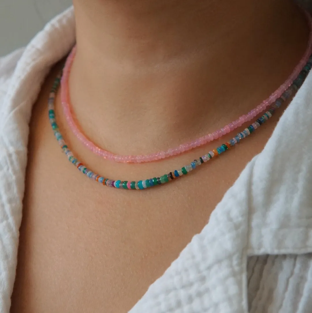 Full Mixed Turquoise Opal Necklace