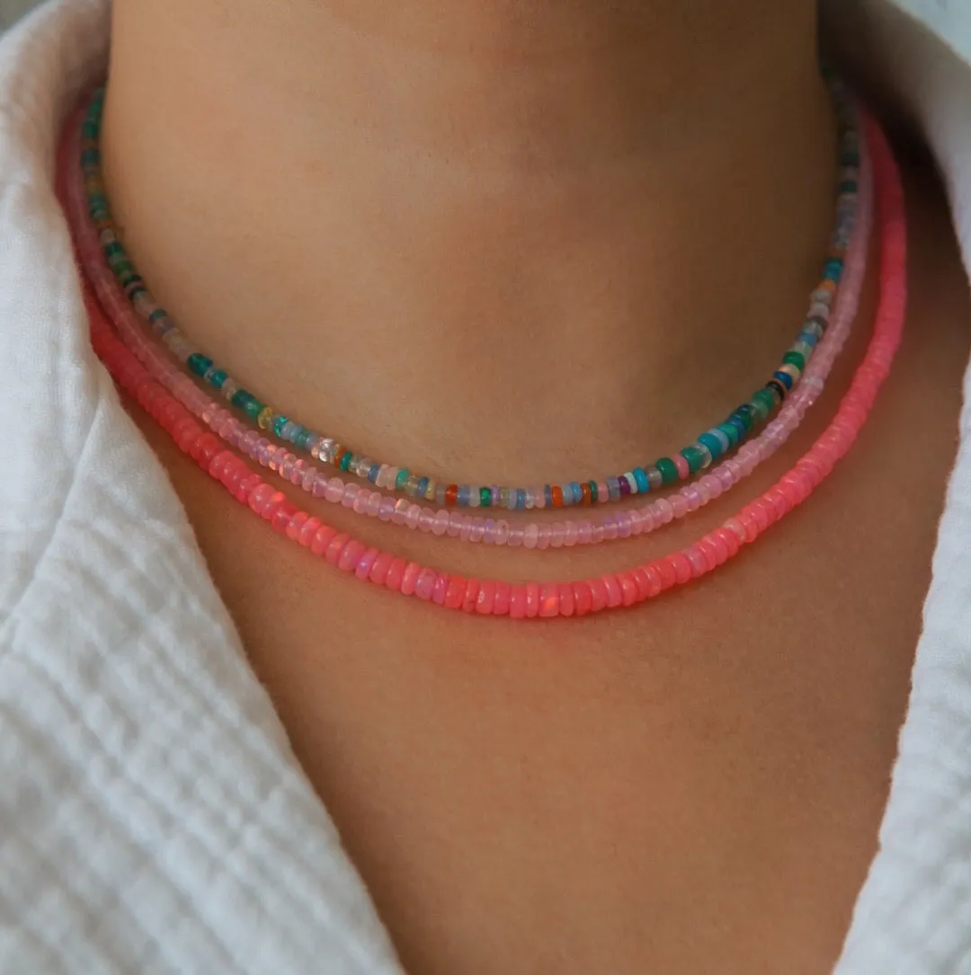 Full Mixed Turquoise Opal Necklace