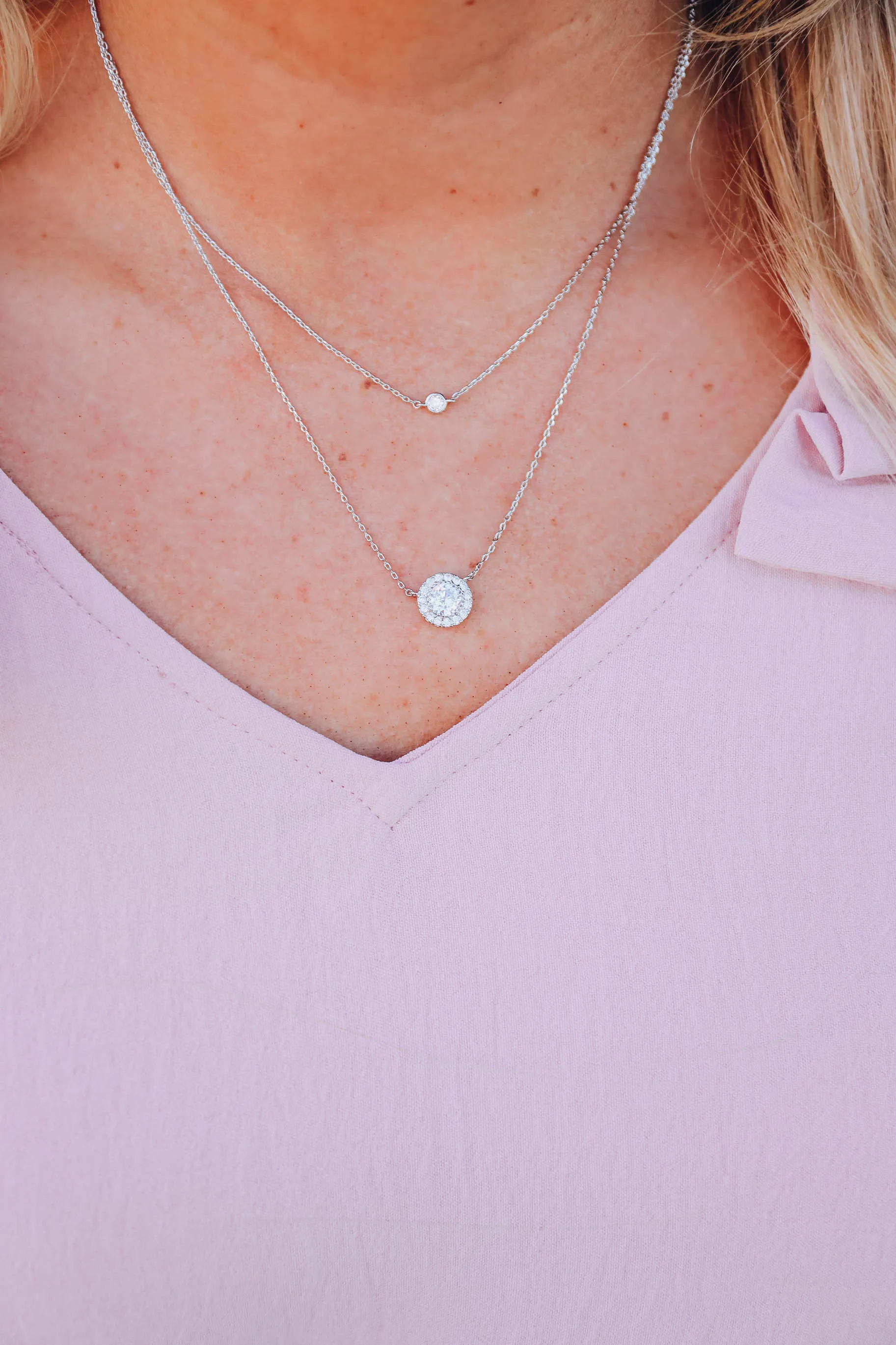 Full Of Grace Necklace - White Gold
