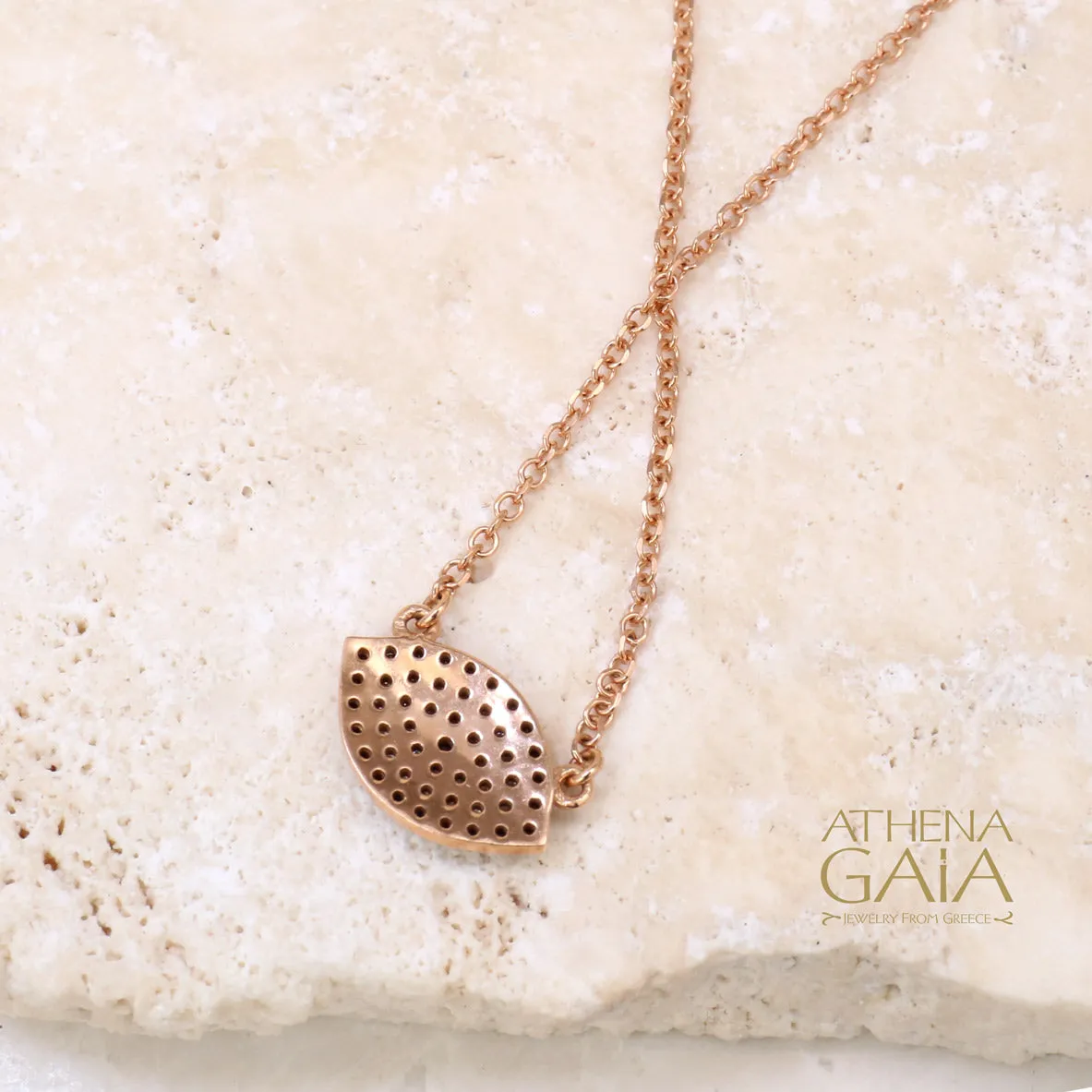 Full Pave Mati Evil Eye Necklace (In-Stock)