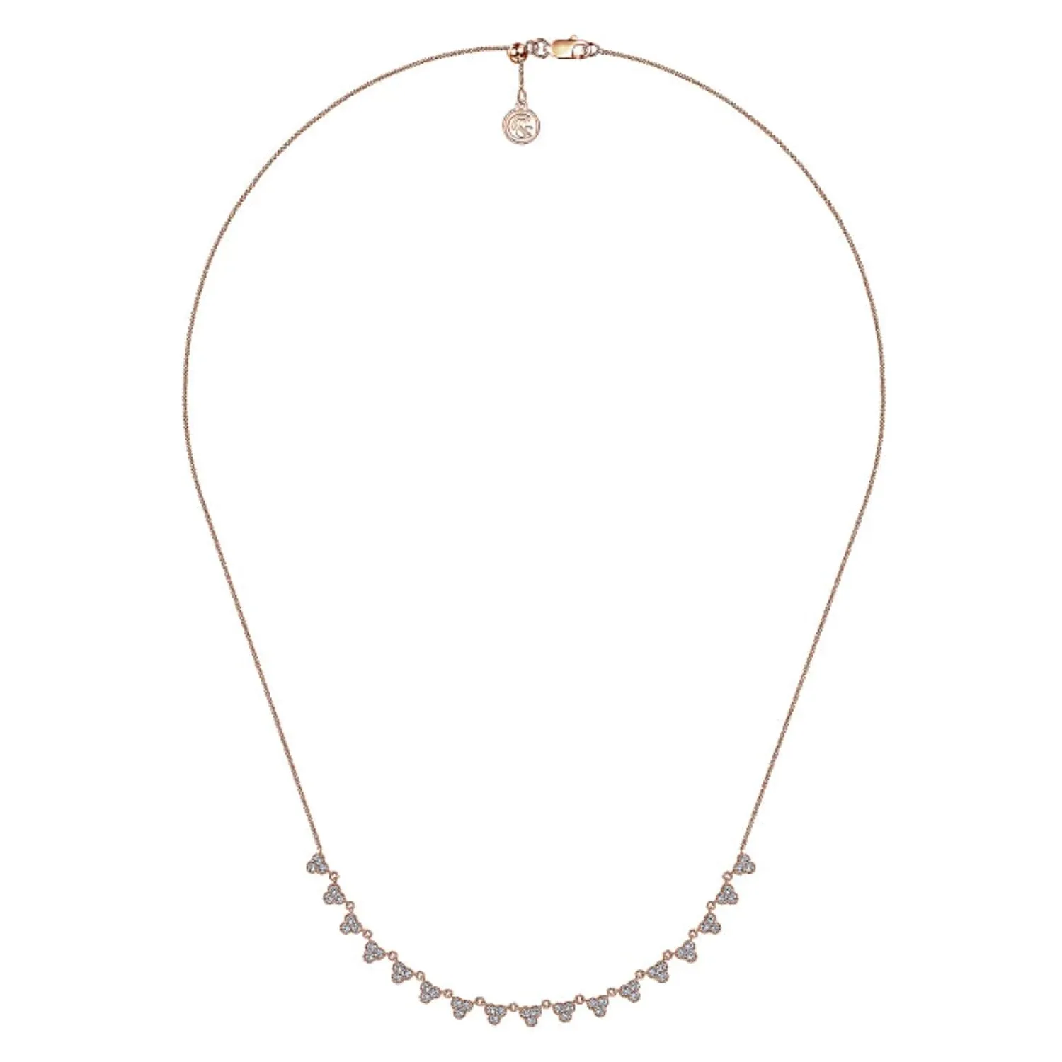 Gabriel & Co. Scalloped Diamond Choker Necklace
