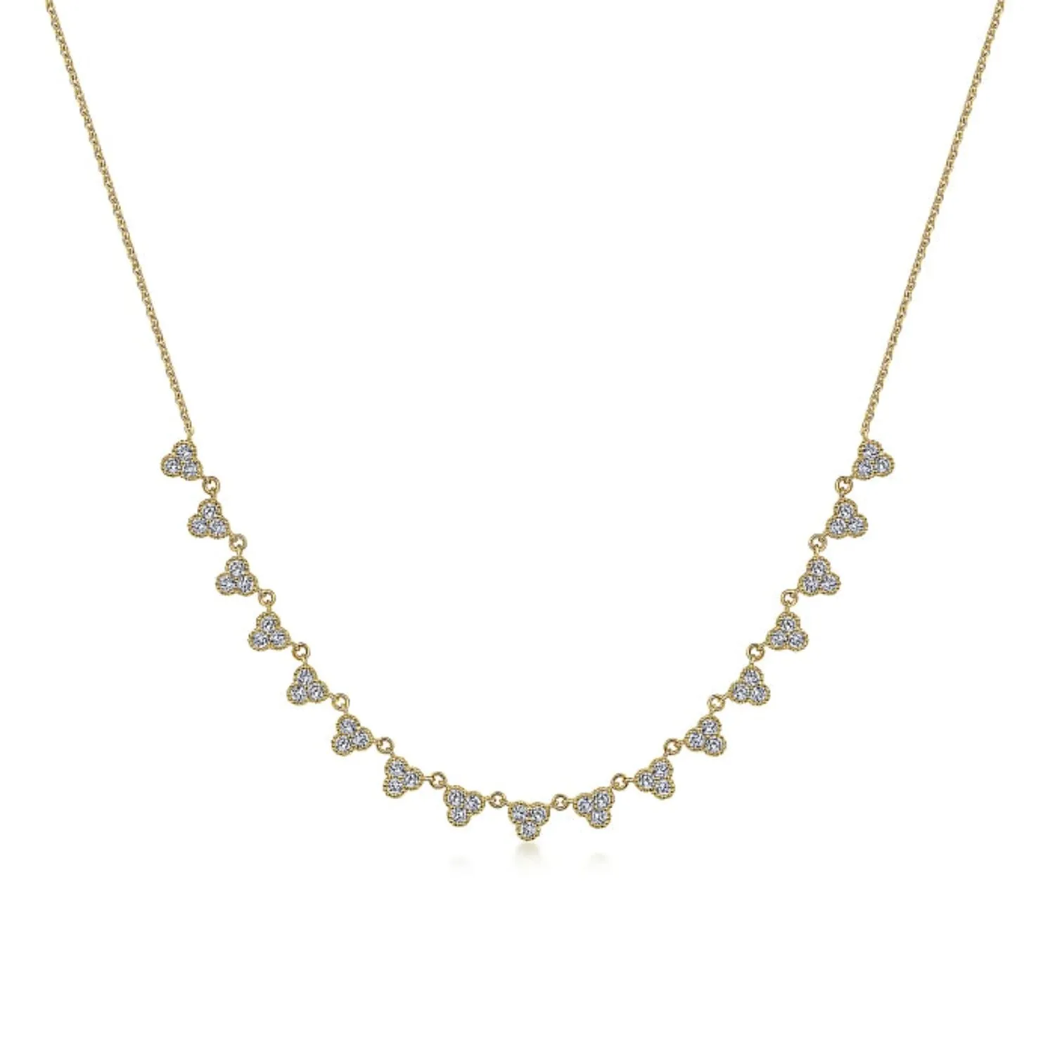 Gabriel & Co. Scalloped Diamond Choker Necklace