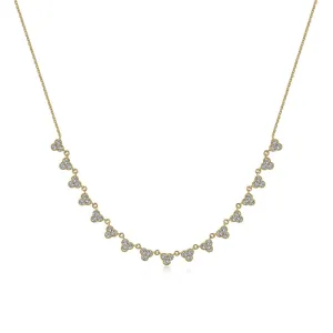 Gabriel & Co. Scalloped Diamond Choker Necklace