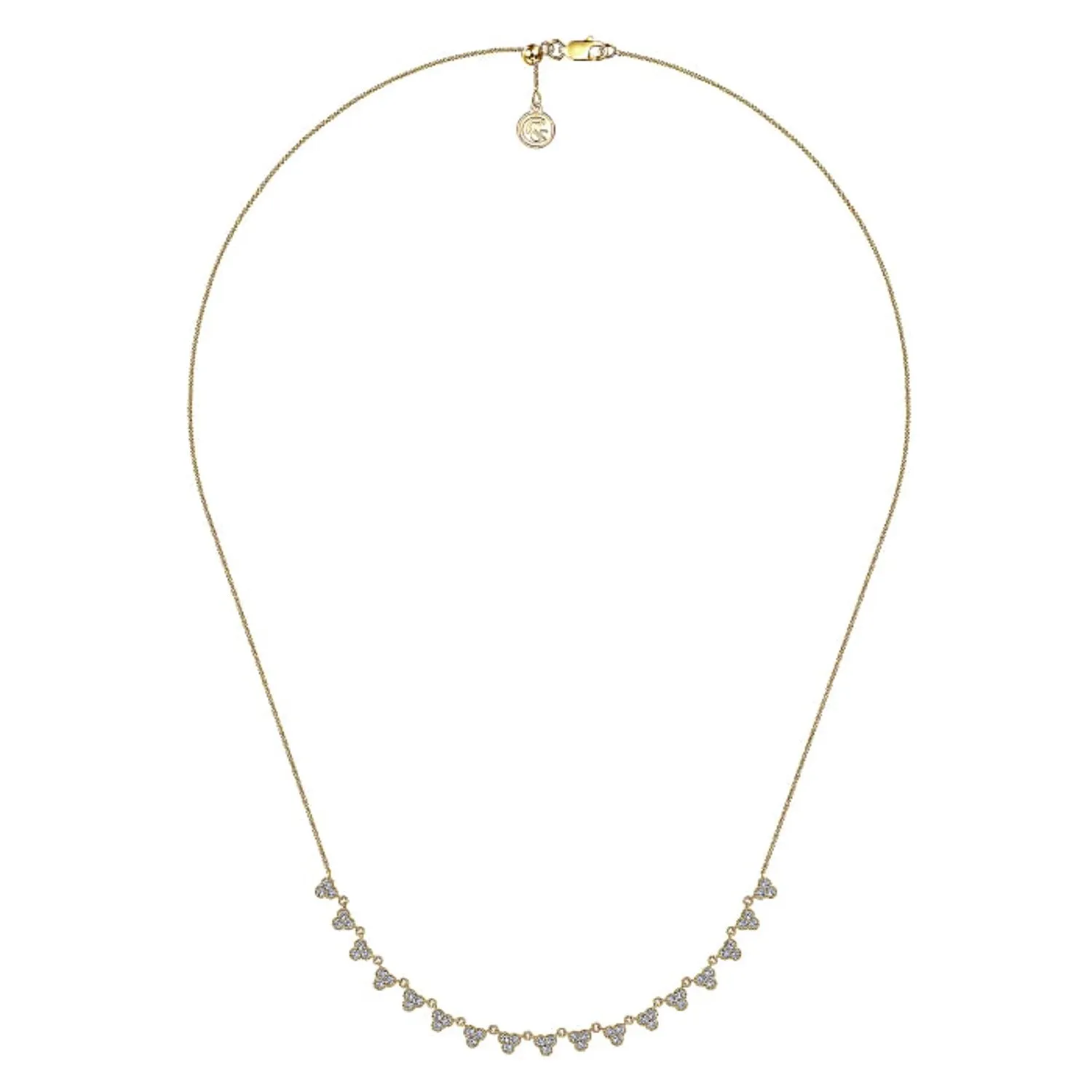 Gabriel & Co. Scalloped Diamond Choker Necklace