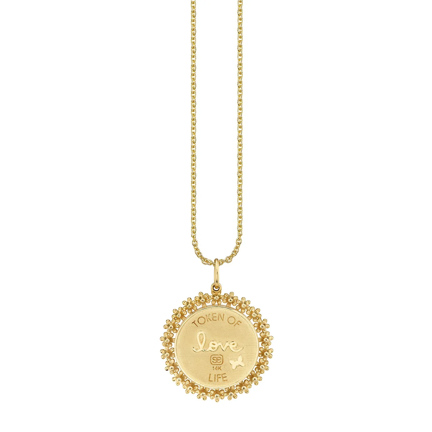 Gold & Diamond Bee Coin Charm