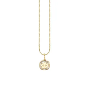 Gold & Diamond Daisy Open Icon Charm
