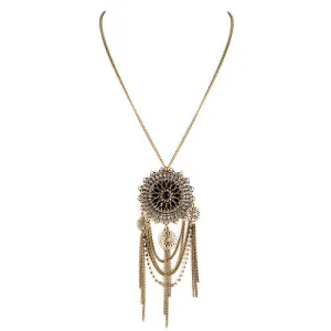 GOLD BLACK/OX NECKLACE  #SC30381_GLD-OX-BLK (ED2)