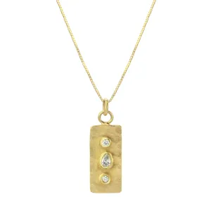 Gold Collage Necklace