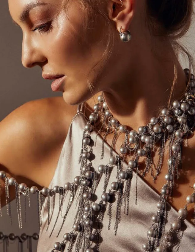 Gold Fringe 31" Necklace