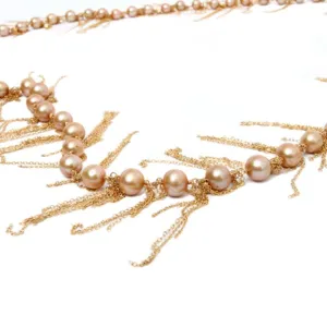 Gold Fringe 31" Necklace