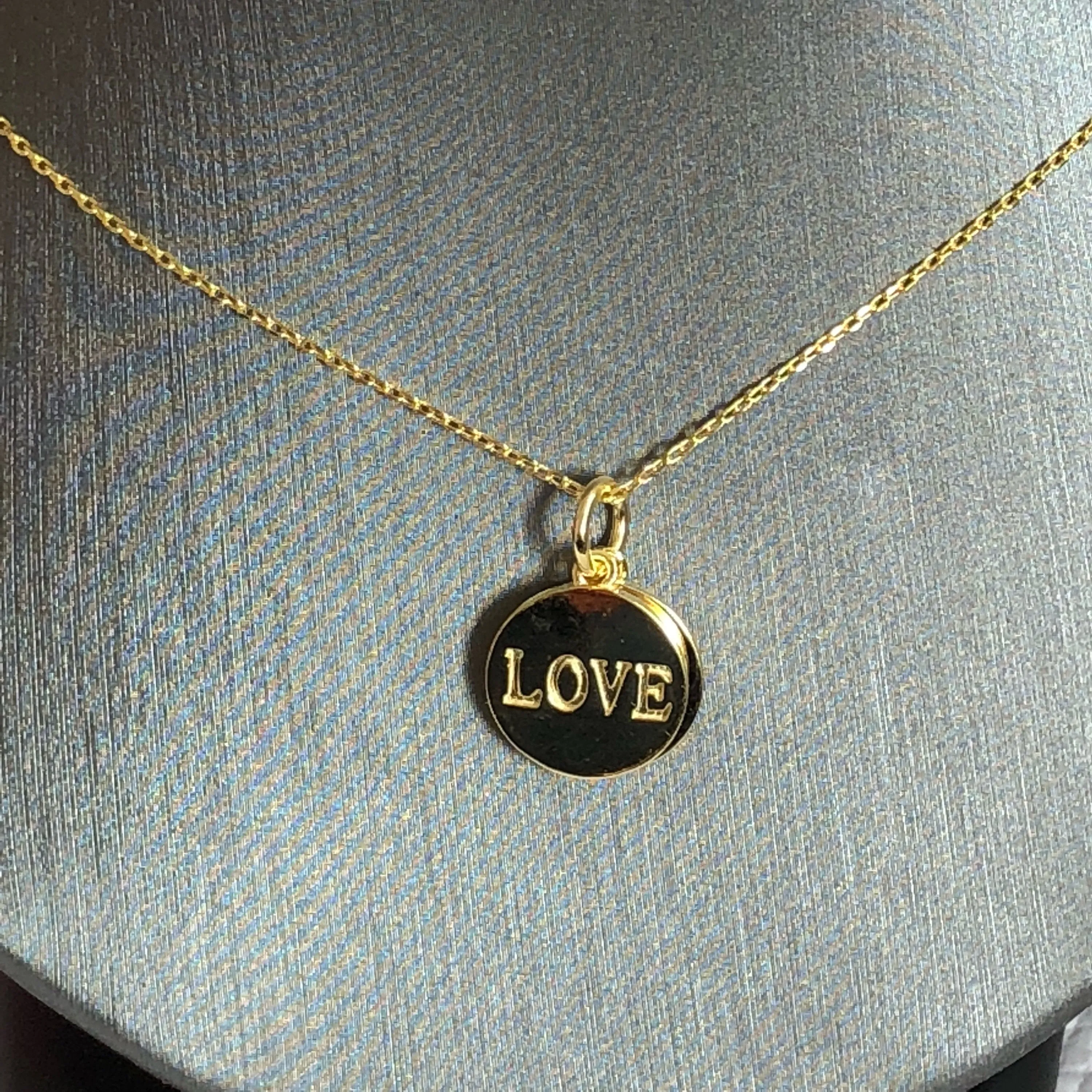 Gold Love Charm Necklace