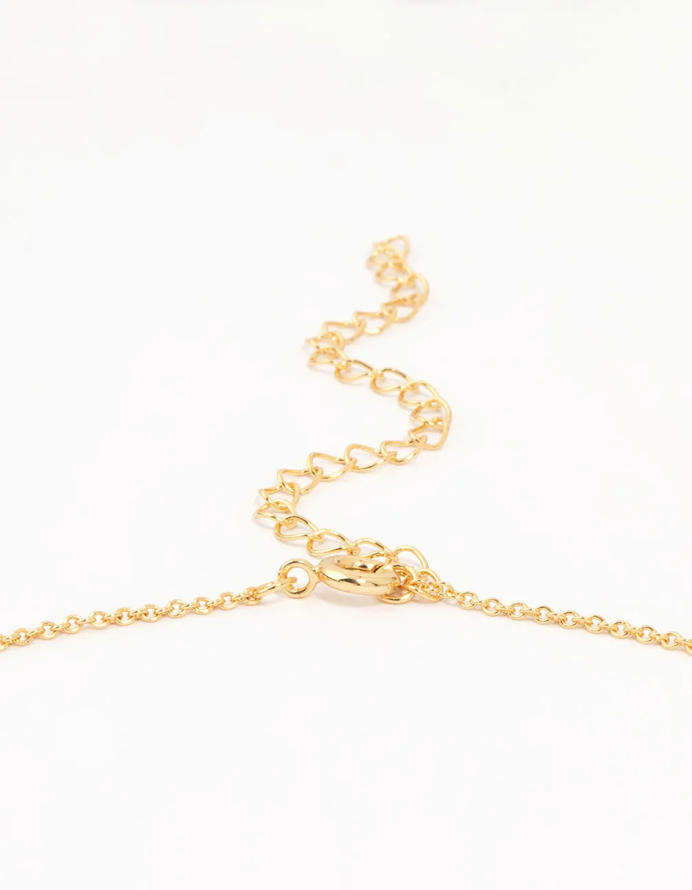 Gold Plated Hollow Flower Necklace