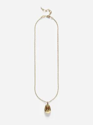 Golden Pebble Necklace