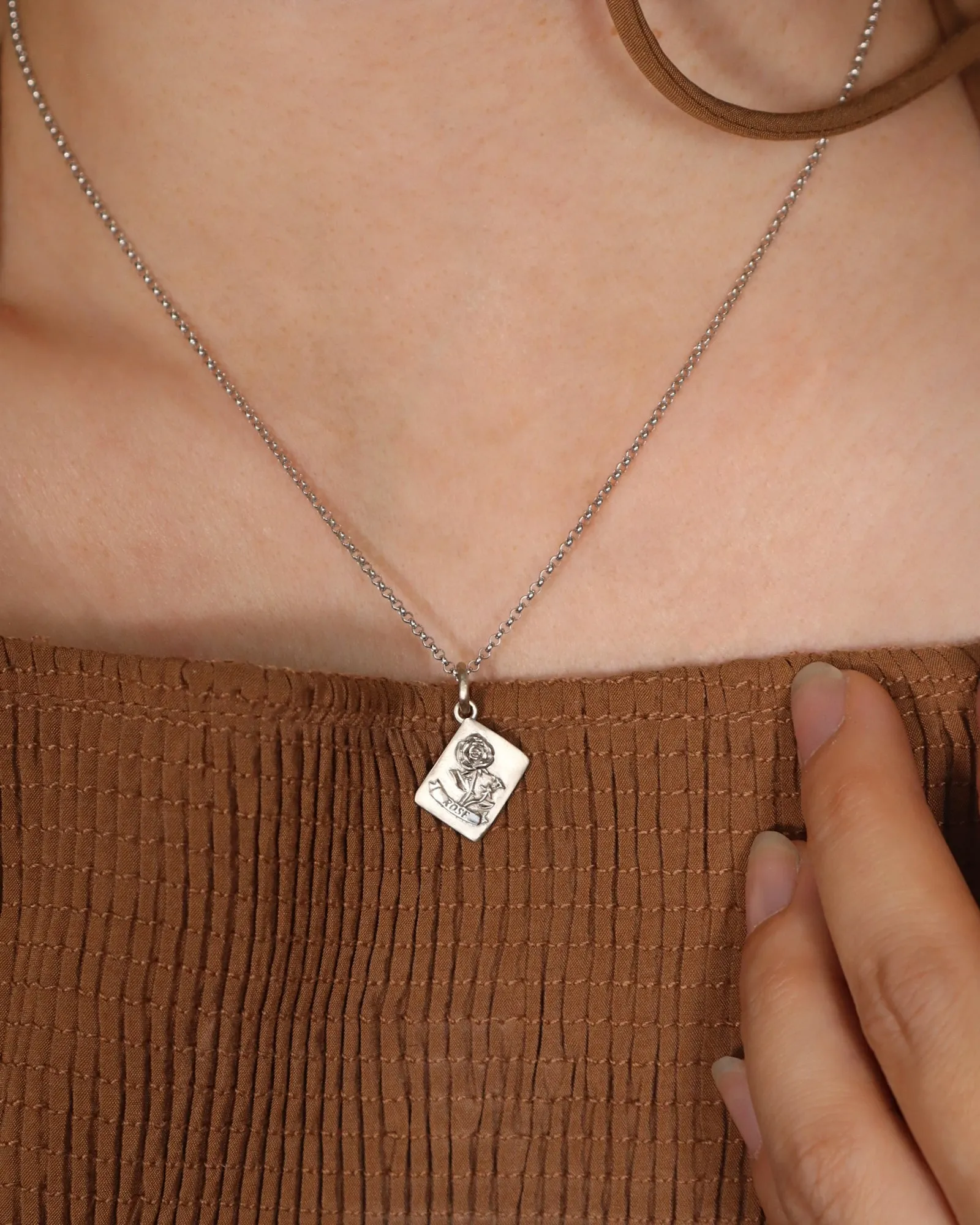 Golden Seed Packet Pendant- Birth Flower