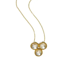 Grace White Diamond Trio Necklace