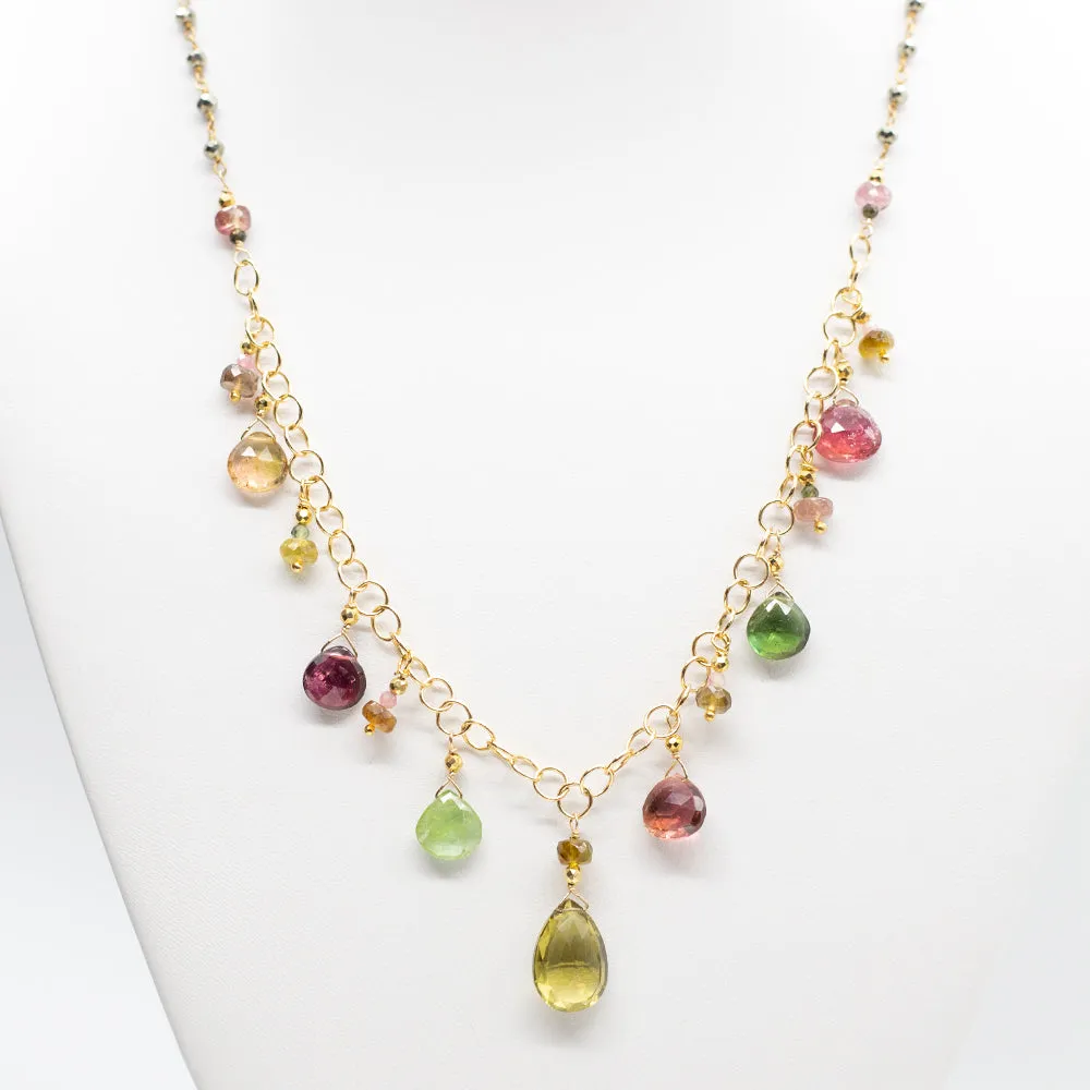 Grande Tourmaline Charm Necklace