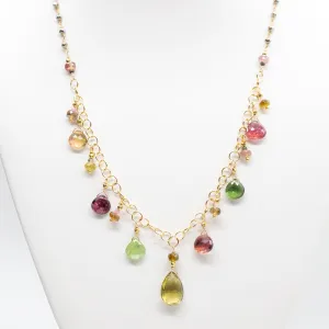 Grande Tourmaline Charm Necklace