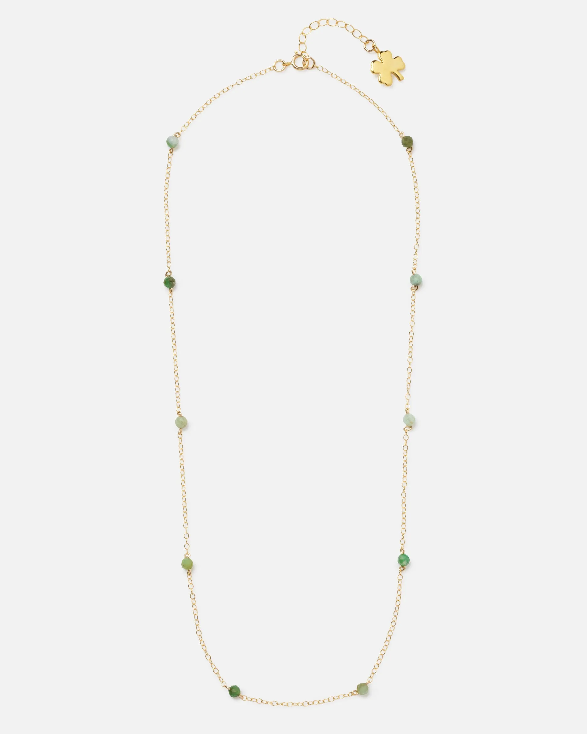 GREEN OPAL KATHY 14K GOLD-FILLED NECKLACE