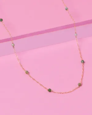 GREEN OPAL KATHY 14K GOLD-FILLED NECKLACE