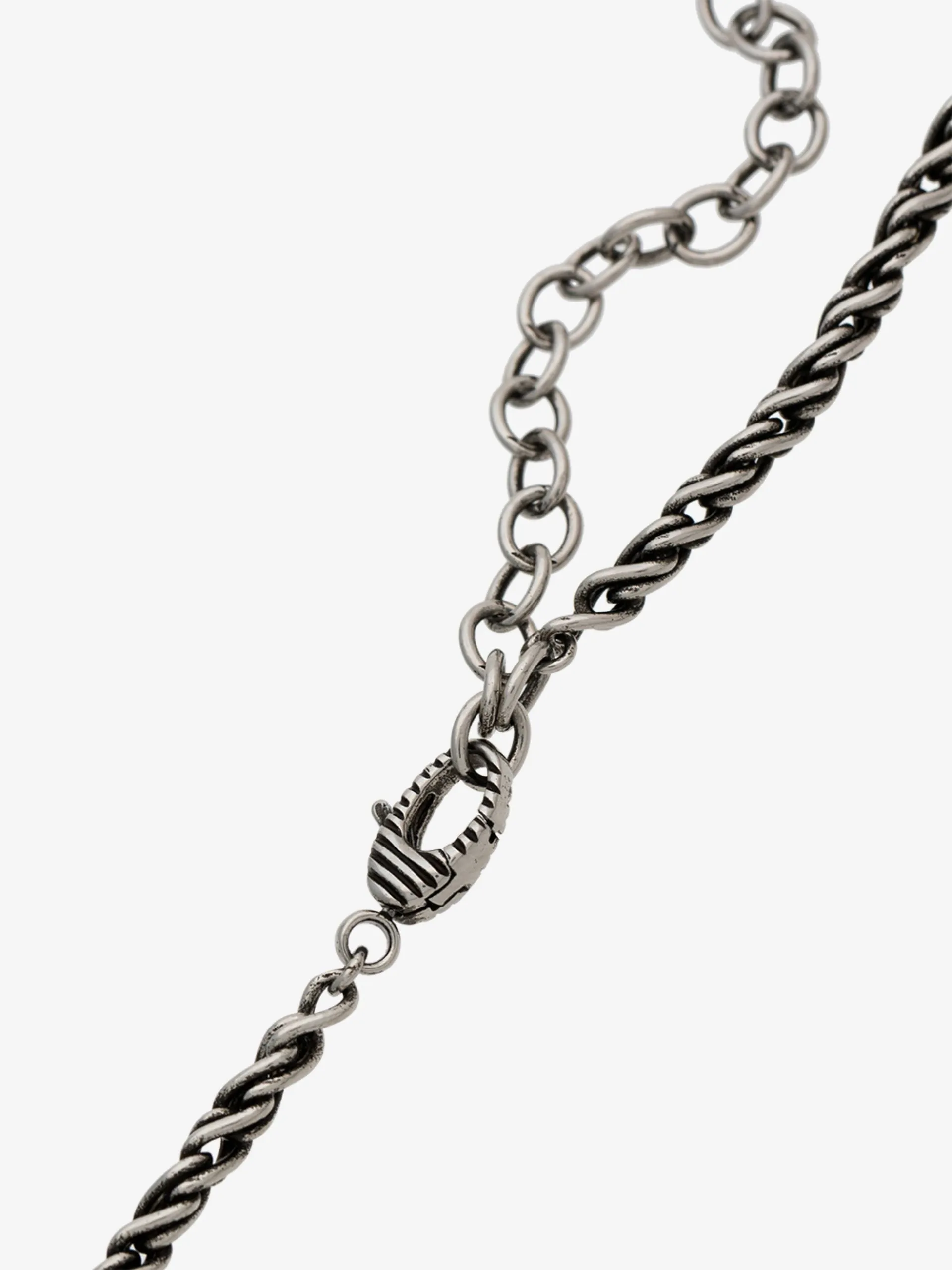 Gucci GUCCY Crystal Necklace in Silver