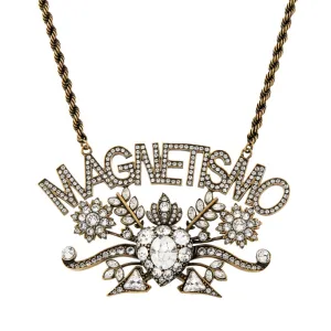 Gucci Magnetismo Crystal Necklace in Gold