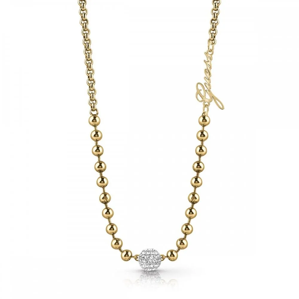 Guess Gold Ball Necklace