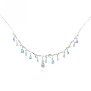 Handmade Flower Bud Natural Gemstone Necklace