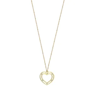 HEART NECKLACE WITH DIAMONDS