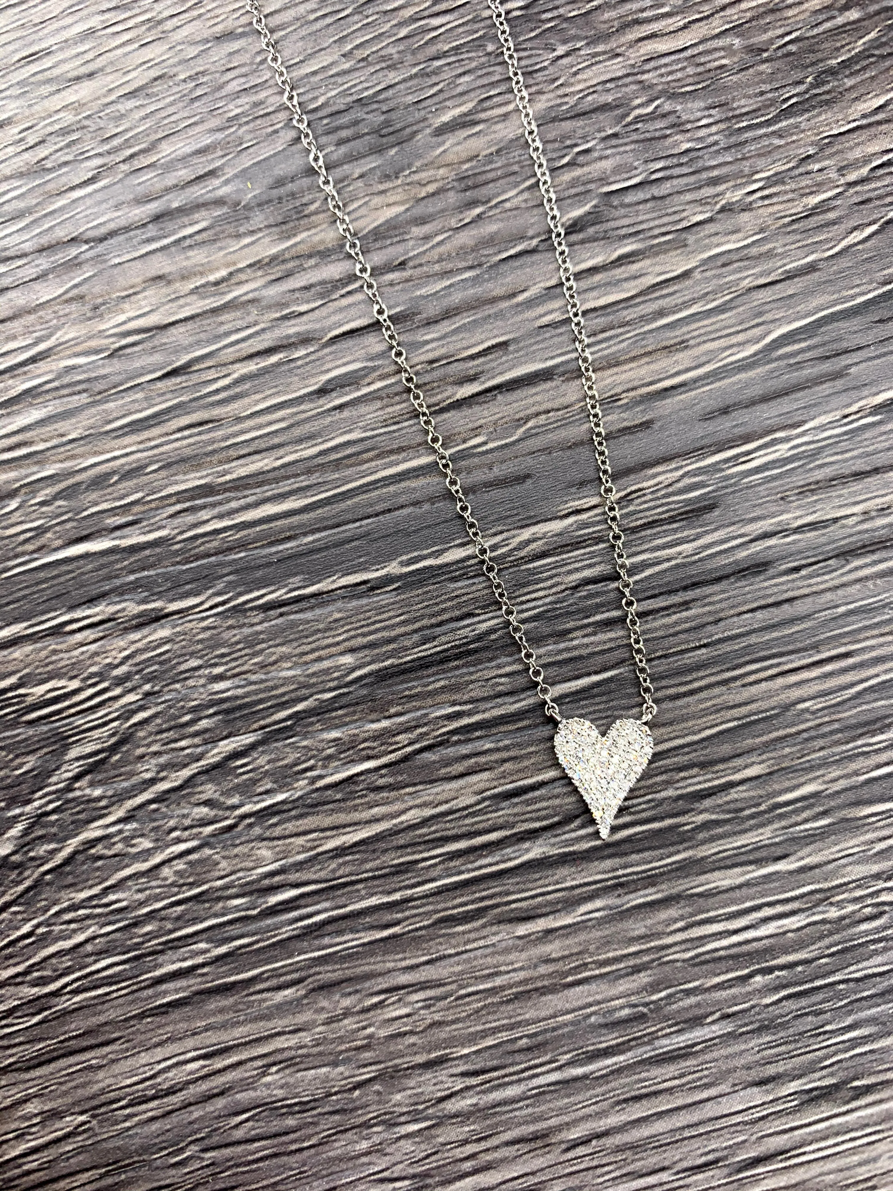 Heart Pave Necklace