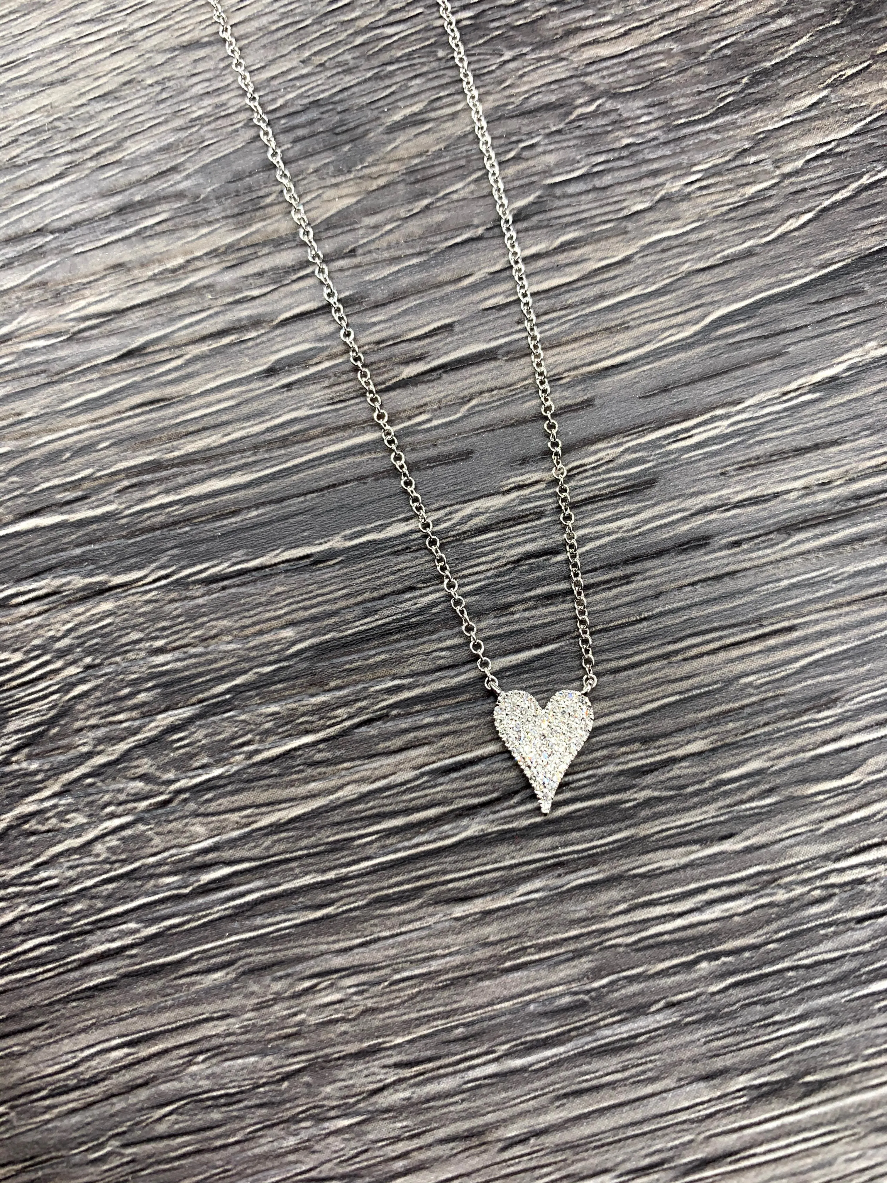 Heart Pave Necklace