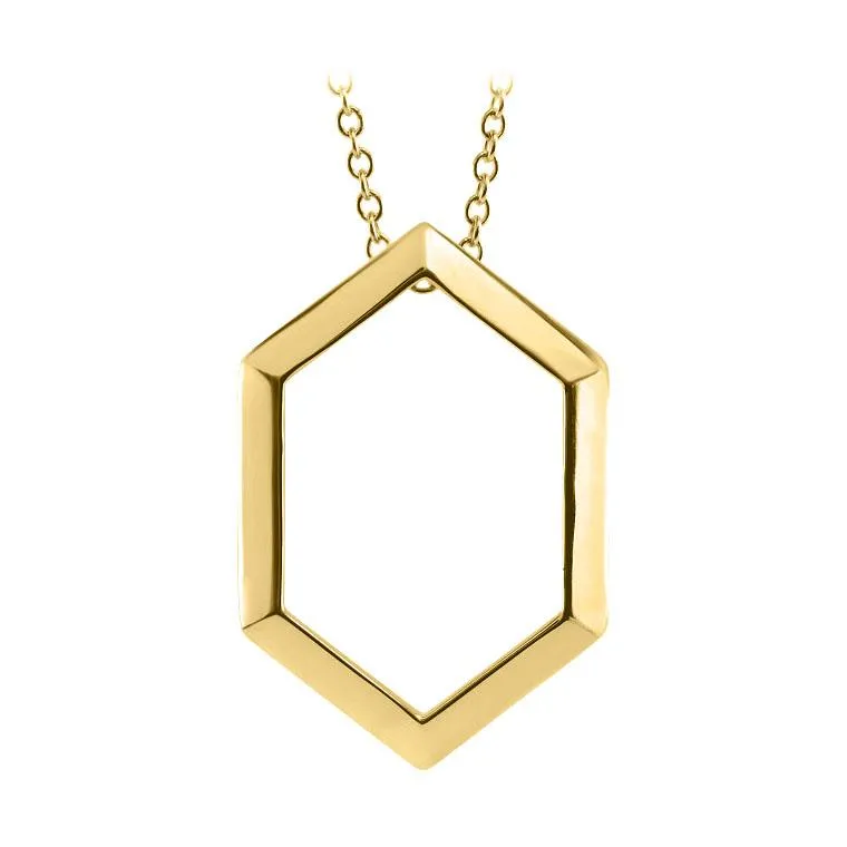 Hexagon Pendant Necklace