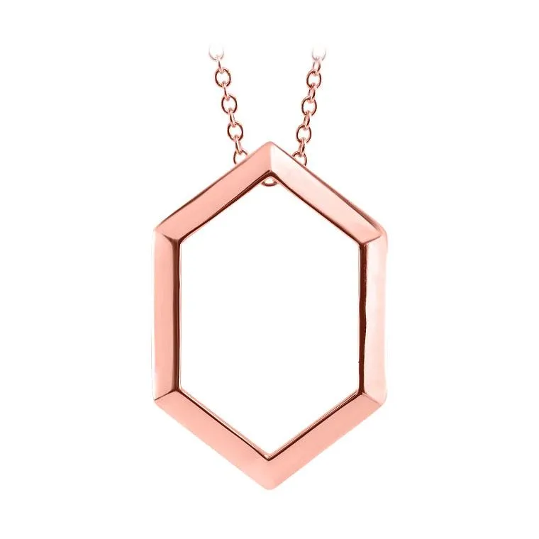 Hexagon Pendant Necklace