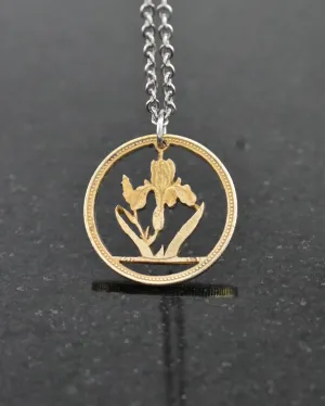 Hungary - Iris Cut Coin Pendant