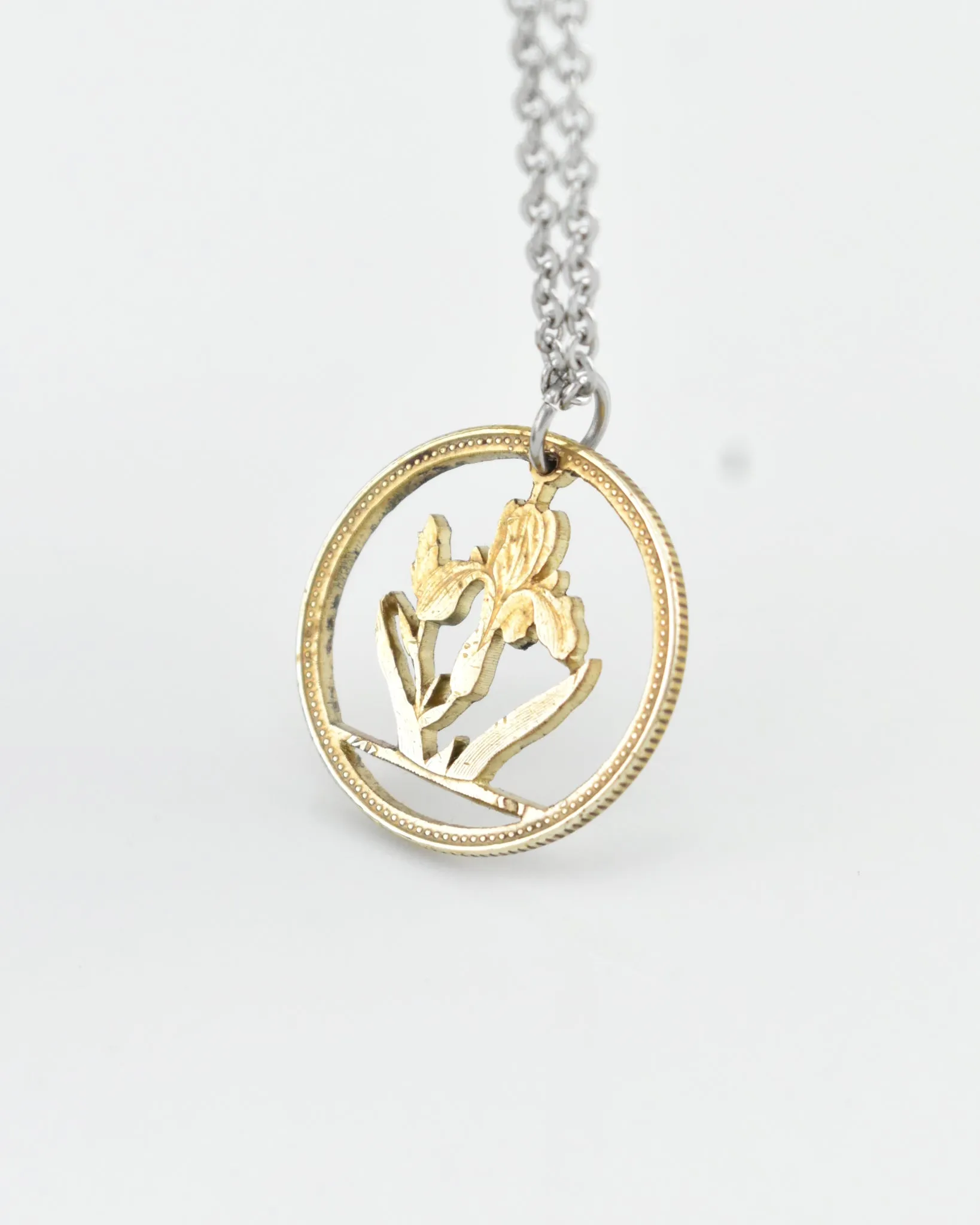 Hungary - Iris Cut Coin Pendant