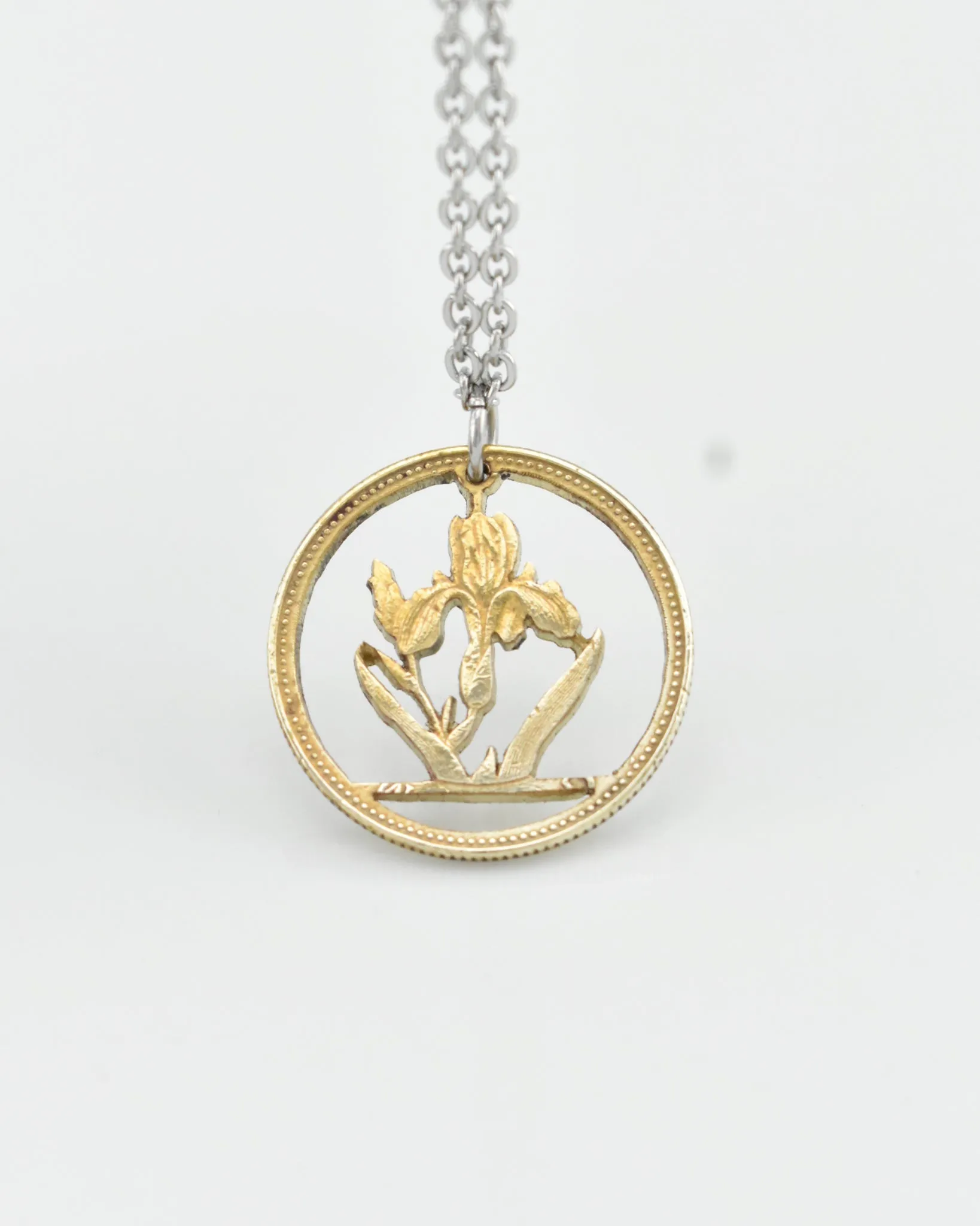 Hungary - Iris Cut Coin Pendant