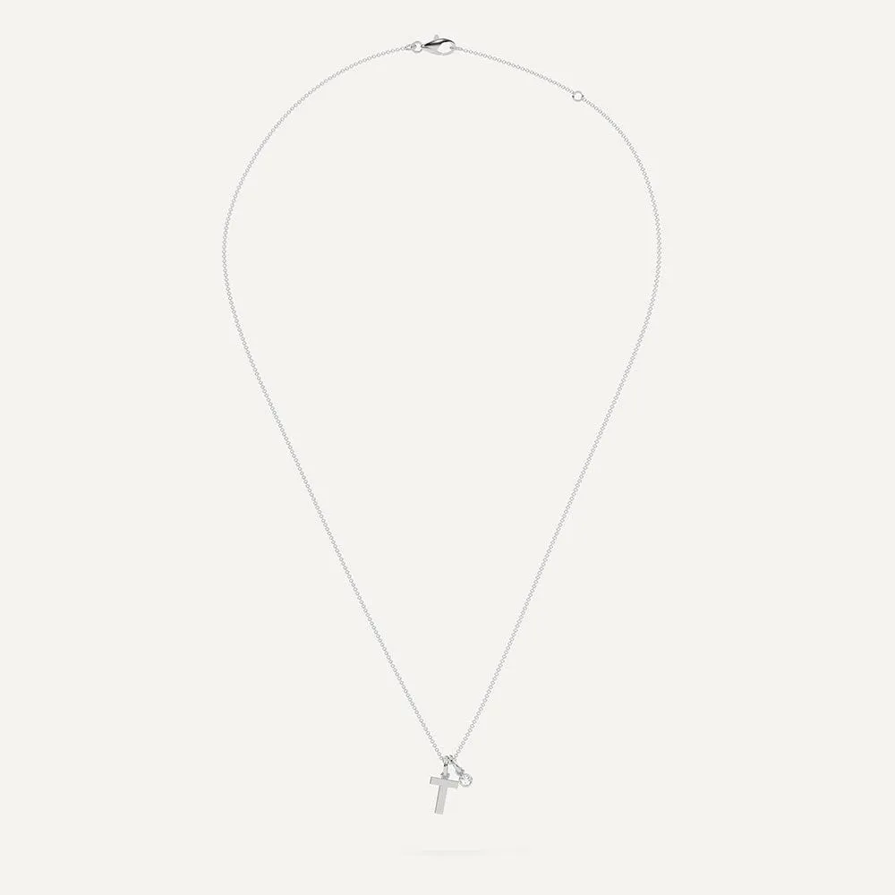 Initial Letter T Necklace