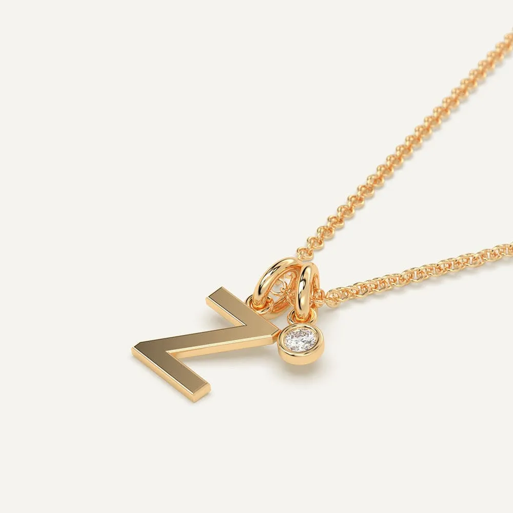 Initial Letter Z Necklace