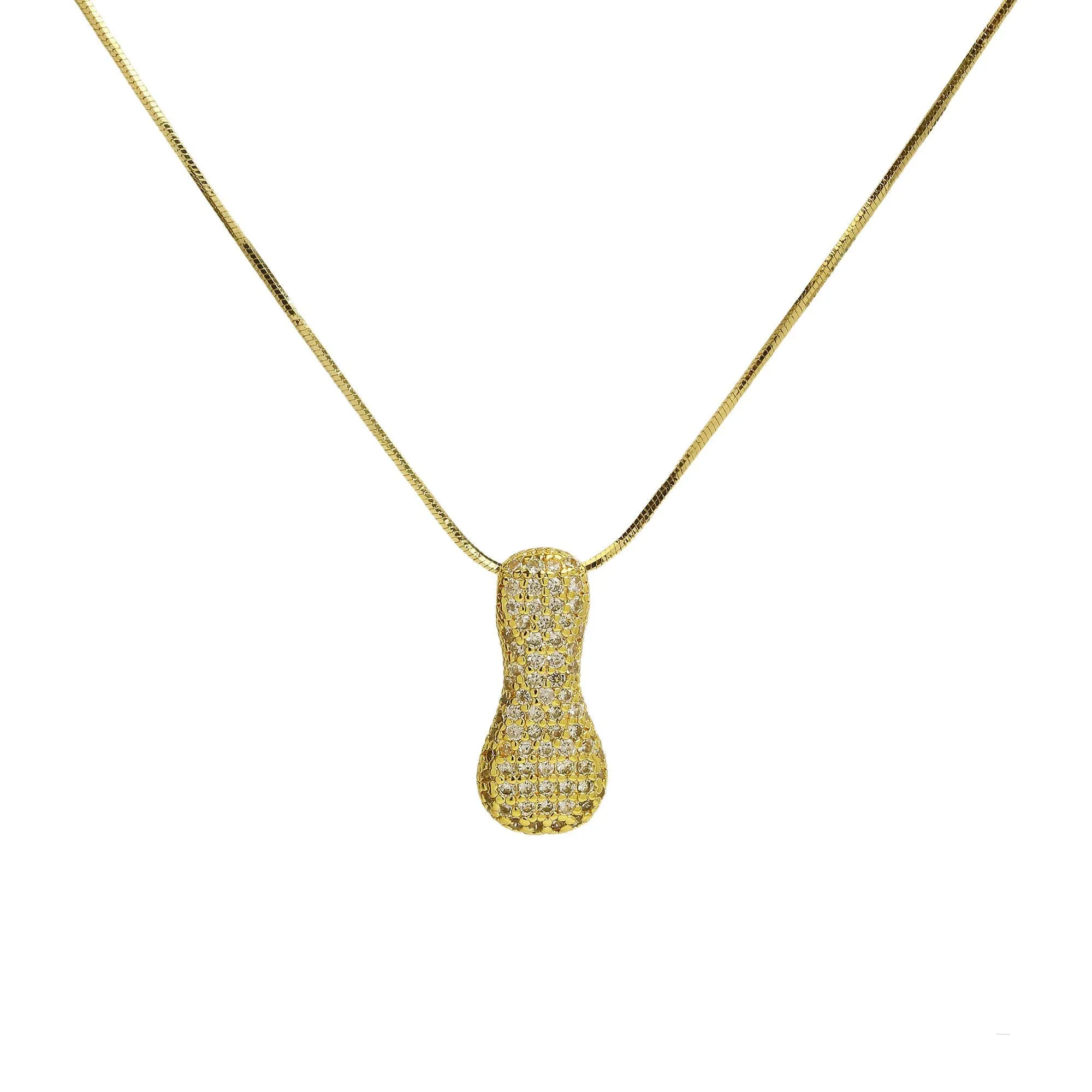 Initial Waterdrop 18K Gold Necklace
