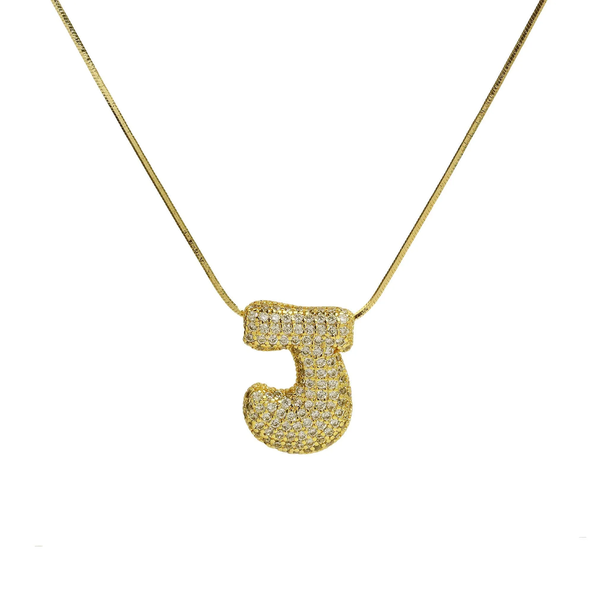 Initial Waterdrop 18K Gold Necklace